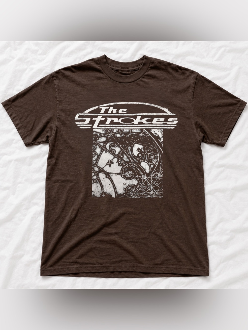 Dark Dark Men’s The Strokes Graphic T‑Shirt - Vintage Gift For Music Fan